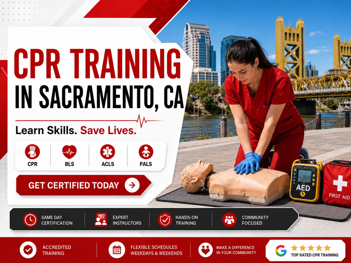 ACLS training with cardiac monitors in Sacramento, CA