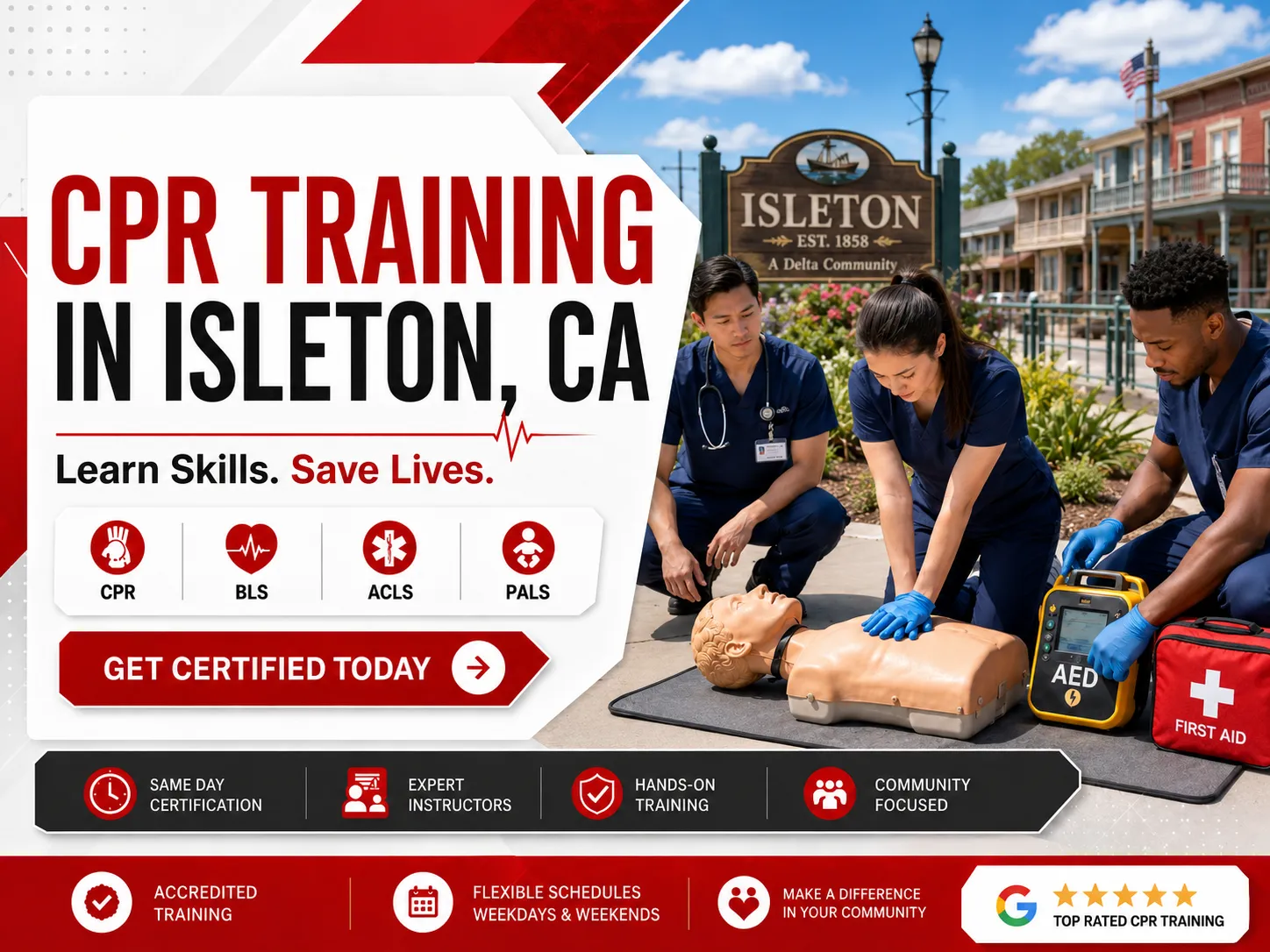 PALS provider course for pediatric nurses in Isleton, CA